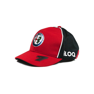 ALFA ROMEO DRIVER CAP KID - KIMI RÄIKKÖNEN - CURVED BRIM